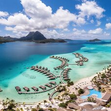 Aerial view of Le Bora Bora