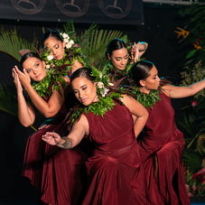 Groupe de danseuses à la Ori Tahiti Nui Competition 2025
