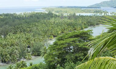 Huahine vue aérienne