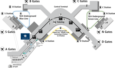 Airport Map SEA Airport Map SEA