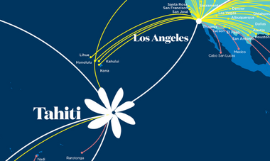 Carte réseau Air Tahiti Nui